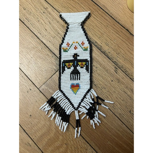 Lot of 2 Native American Beaded Neck Ties - No Reserve! - Picture 8 of 8